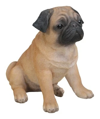 Sitting Pug Highly Detailed Garden Decoration - Image 1 of 3