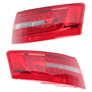 Left+Right Outer Tail Light For AUDI A6 C6 Sedan 2009 2010 2011 Rear Brake Lamps - Picture 1 of 11
