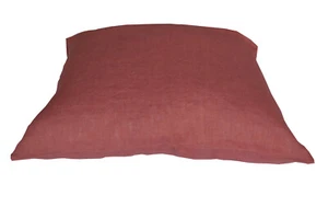 Leinen Kissenbezug Rustikal Rot 100% Öko Leinen 40x80 NEU+OVP Bettwäsche - Bild 1 von 2