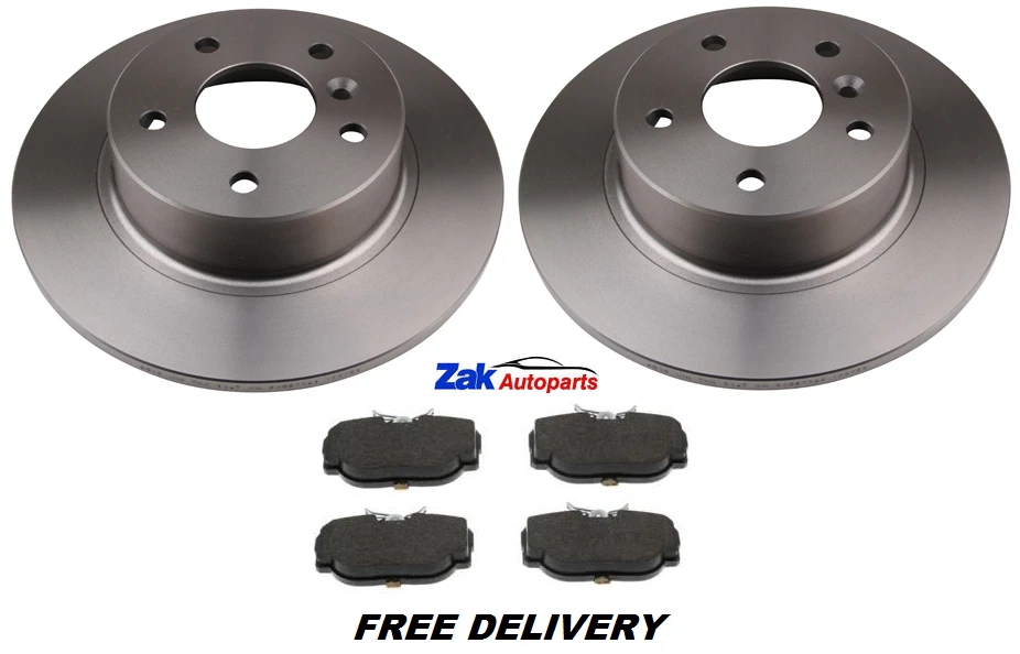 FOR LANDROVER DISCOVERY (1998-2004) 2.5 TD5 2 REAR BRAKE DISCS AND PADS SET NEW - Image 1 of 1