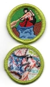 White Water Merit Badge, Type L, "Since 1910" Back (2012-Current), Mint! - Picture 1 of 1