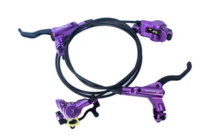 Zoom HB875 Mountain E-Bike Bicycle Hydraulic Disc Rotor Brake Set Purple color - Picture 1 of 5