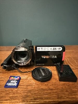 Toshiba Camileo X100 High Definition HD Video Camcorder Camera With 32gb Card - Image 1 of 4