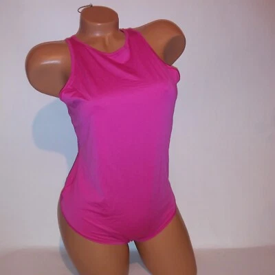 Victoria Secret ROSA Body XL Una Pieza Peluche Lencería Rosa Sólido A Presión Foto 1 de 4