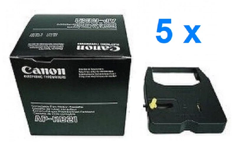 5 X Original Ribbon Size 307C CANON Ap 800 810 830 850 8300 AP-RB21 Correctable - Image 1 of 1