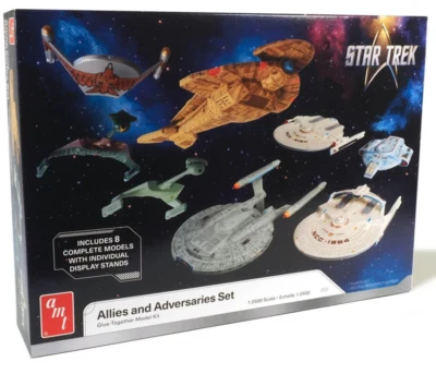 1:2500 AMT *STAR TREK* Adversaries & Allies Ship Set *MODEL KIT* MISB! - Image 1 of 4