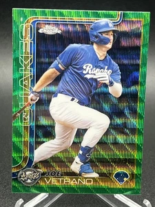2025 Topps Pro Debut Joe Vetrano Chrome Green Wave Refractor 30/99 #PDC-63 - Picture 1 of 2