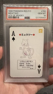 Pokemon 1996 versión roja cartas As de Picas #150 Mewtwo PSA 10 Foto 1 de 4