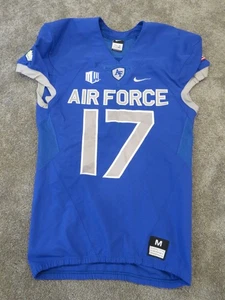 2017-18 Air Force Falcons Game Used Worn NCAA Nike Football Jersey Home Medium - Picture 1 of 10