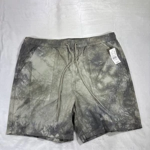 PacSun Shorts Mens XL White Tie Dye VOLLEY 6" Elastic Waist Drawstring NWT - Picture 1 of 9