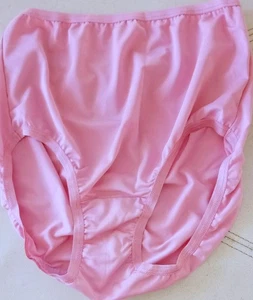 FRUITY PINK BERRY SHEER NYLON FRENCH CUT PANTY BRIEF 6/M - Picture 1 of 1