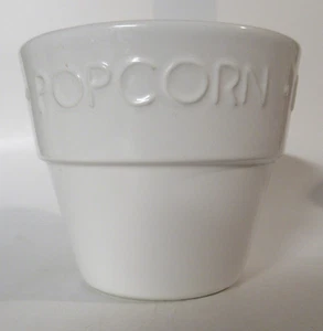 Crate And Barrel Small White Popcorn Bowl - Picture 1 of 6