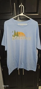 Marmot Neu mit Etikett hellmeliertes blaues 3-Kiefern-T-Shirt für Herren Größe XL - Bild 1 von 4