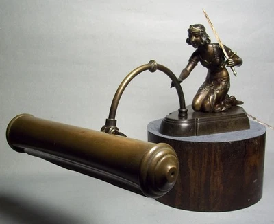 ART NOUVEAU ORIENTALIST FIGURAL PIANO LAMP ARABIAN DANCER, GERMANY 1915 - 1920 - Image 1 of 4