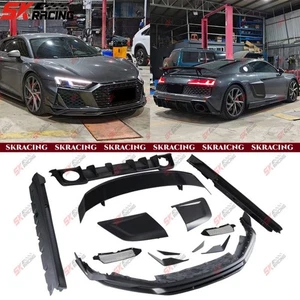 Body Kits Fits Audi R8 20-23 Dry Carbon Fiber Front Rear Lip Side Skirts Spoiler - Picture 1 of 31