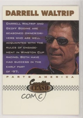 1997 Score Board Auto Racing Competitors Clash Darrell Waltrip Geoff Bodine HOF - Image 1 of 2