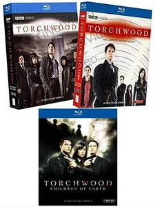 Torchwood: Season 1 & 2 Series + Children of Earth [Blu-ray] NEW - Foto 1 di 1