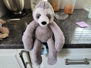 Jellycat London Bailey Sloth Plush SOFT Bashful Grey Animal 100%Real NOT FAKE - Picture 1 of 5