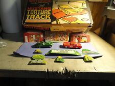 1966 IDEAL MOTORIFIC MUSTANG TORTURE TRACK SET WITH  MUSTANG & JAGUAR WITH BOX