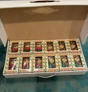 12 Vintage Weihnachten Teddies Wachskerzen einzelne Box Boxen mit Tragetasche RAR - Bild 1 von 16