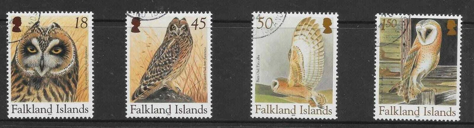 FALKLAND ISLANDS SG997/1000 2004 OWLS SET USED - Image 1 of 1