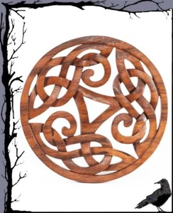 Decoración de pared medieval de madera - Triskel - Triskel celta grande - Imagen 1 de 1