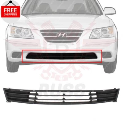 New Front Bumper Grille Textured Black Fits 2007-2010 Hyundai Elantra HY1036110 Foto 1 de 4