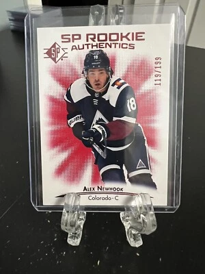 ALEX NEWHOOK--RED-ROOKIE--2021-22 SP HOCKEY--119/199--AVALANCHE--FREE SHIPPING - Image 1 of 2