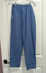 WORKING SCRUBS BY WHITE SWAN SCRUB PANTS - SIZE XS - LIGHT BLUE - ELASTIC WAIST - Picture 1 of 6