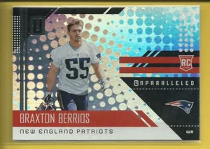 Braxton Berrios RC 2018 Panini Unparalleled Rookie Card New England Patriots NFL - Bild 1 von 2