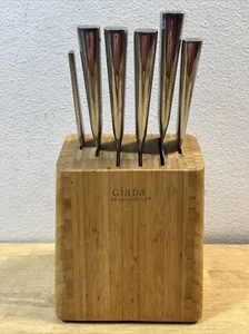 GIADA DE LAURENTIIS 6 PIECE KNIFE BLOCK SET - STAINLESS STEEL - Picture 1 of 24