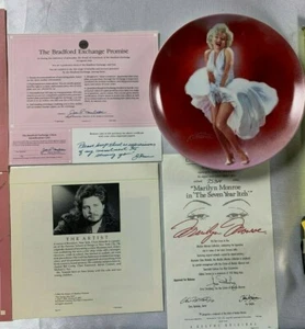 MARILYN MONROE SEVEN YEAR ITCH collectible plate CHRIS NOTARILE WITH COA - Picture 1 of 5
