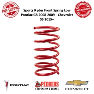Pedders PED-2954 Sports Ryder Front Spring LOW For Pontiac G8 08-09 Chevy SS 15+ - Picture 1 of 12
