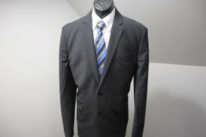 Express Slim Fit Stretch Black 1 Piece Suit Jacket Mens Size 44 Long - Picture 1 of 12