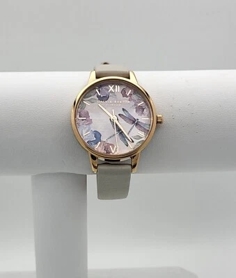 Reloj Olivia Burton OB16PP77 Mujer Gris Libélula Correa Cuero 30mm Foto 1 de 4