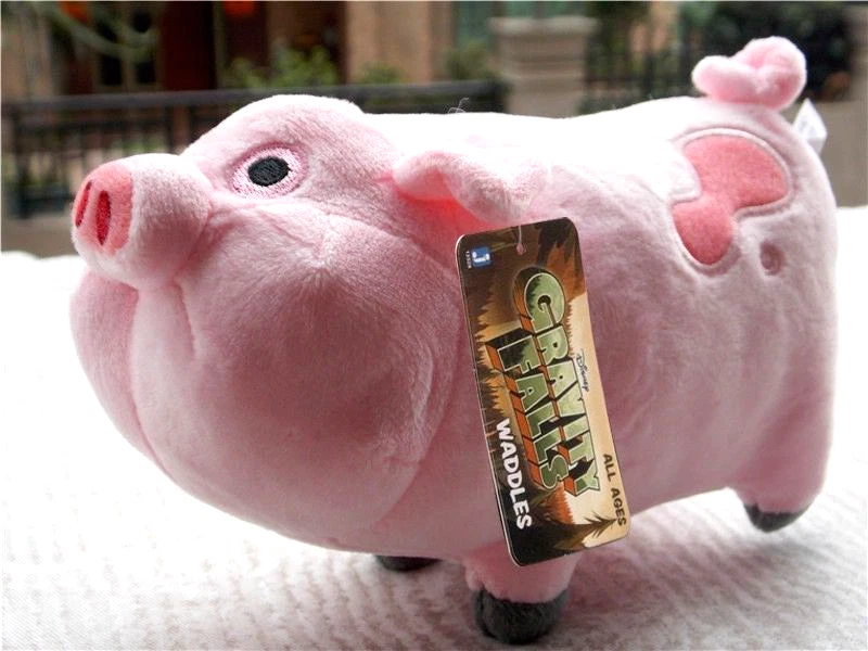 New Gravity Falls Waddles The Pink Pig Plush Doll Stuffed Toy Plushie Gift 18cm - Image 1 of 3