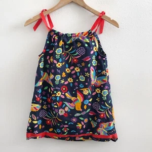 HANNA ANDERSSON Floral Sleeveless A-Line Dress Size 5= 110cm - Picture 1 of 9
