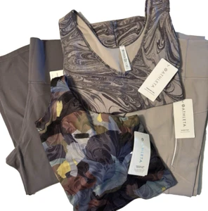 NWT** Athleta Plus Size 3X**Workout BUNDLE*4 Pc*Salutation*Rainer Tights+ 2 Tops - Picture 1 of 11