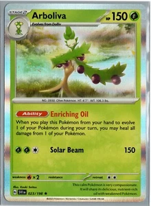 Pokémon raro holo escarlata y violeta Arboliva 023/198 - Imagen 1 de 1