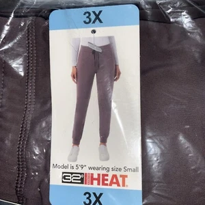 32 DEGREES HEAT Women's Gray Joggers Size 3X Sweatpants Pockets Smooth NWT - Picture 1 of 4