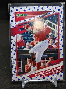 Nicholas Castellanos 2021 Donruss Independence Day Parallel Panini SP