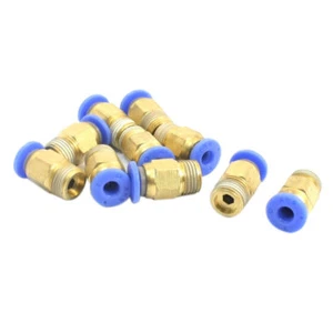 10 Pcs Air Compressor Quick Fitting Joint 1/8PT External Threaded 4mm Tube Dia✦K - Picture 1 of 2