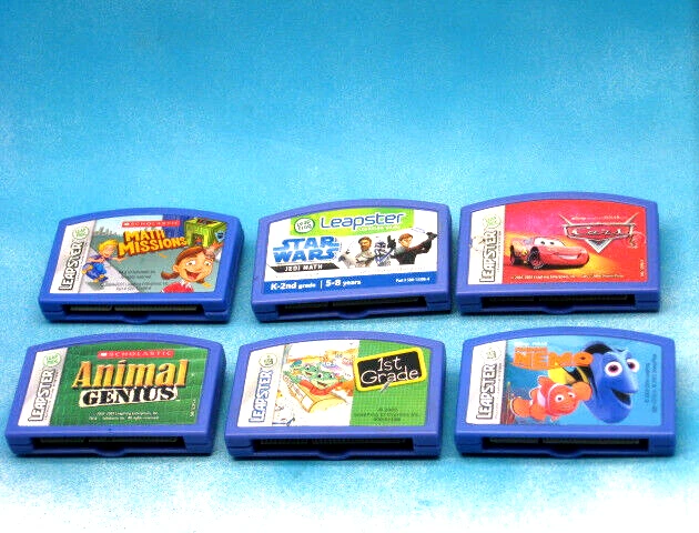 STAR WARS CARS NEMO LEAPSTER LEAP FROG VIDEO GAMES LOT - Image 1 of 1