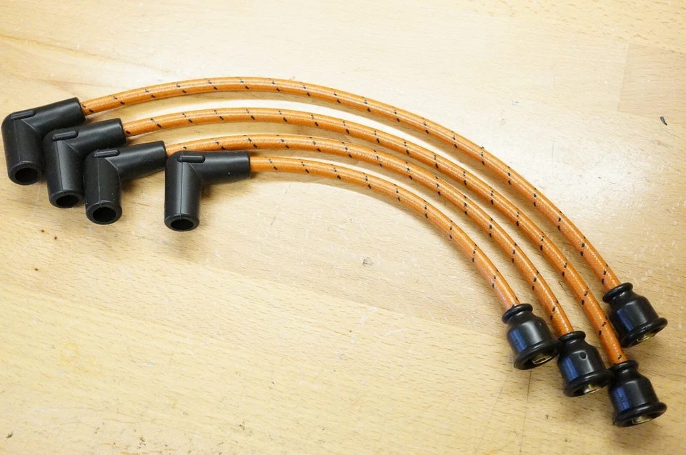 Allis Chalmers B w/ Magneto Ignition Deluxe Cloth Covered Spark Plug Wire Set - Image 1 of 4