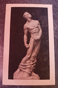 cartolina vintage J V Dusek Statua della Liberazione scultura ceca arte rara non spedita - Foto 1 di 3