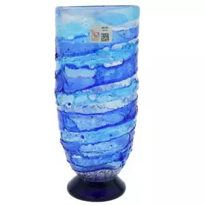 GlassOfVenice Murano Glas Sbruffo Vase - aquablau - Bild 1 von 6