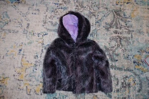 American Widgeon Purple Faux Fur Hooded Coat- 4T - Picture 1 of 6
