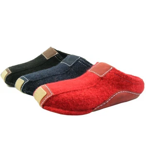 Haflinger Pocahontas 411001 scarpe donna uomo pantofole lana - Foto 1 di 6