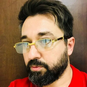 Mens Women Retro Vintage CLEAR Lens Gold Wood Frame Fashion Eye Glasses Designer - Picture 1 of 9