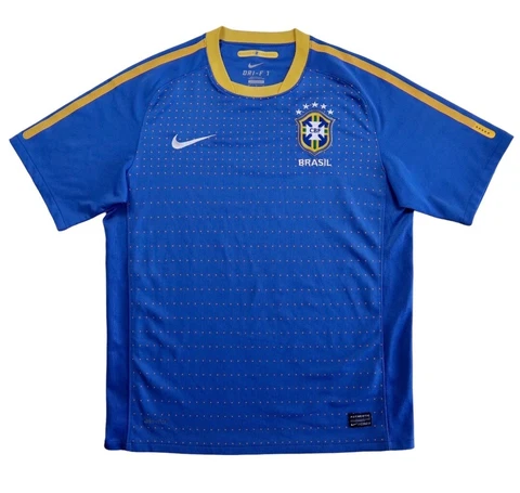 BRAZIL 2010/11 Nike Away Football Shirt M Mens Soccer Jersey Cover